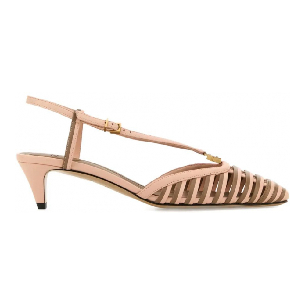 Women's 'FFold Strappy Kitten' Slingback Pumps