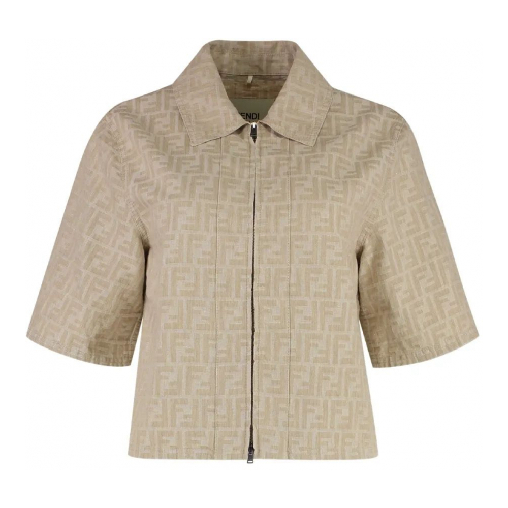 Veste 'FF-Motif Zip-Front' pour Femmes