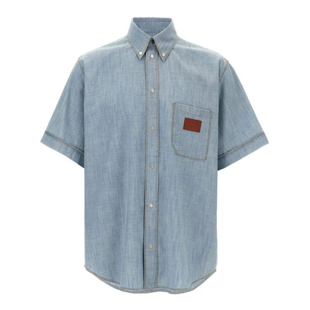 Chemise à manches courtes 'Chambray' pour Hommes