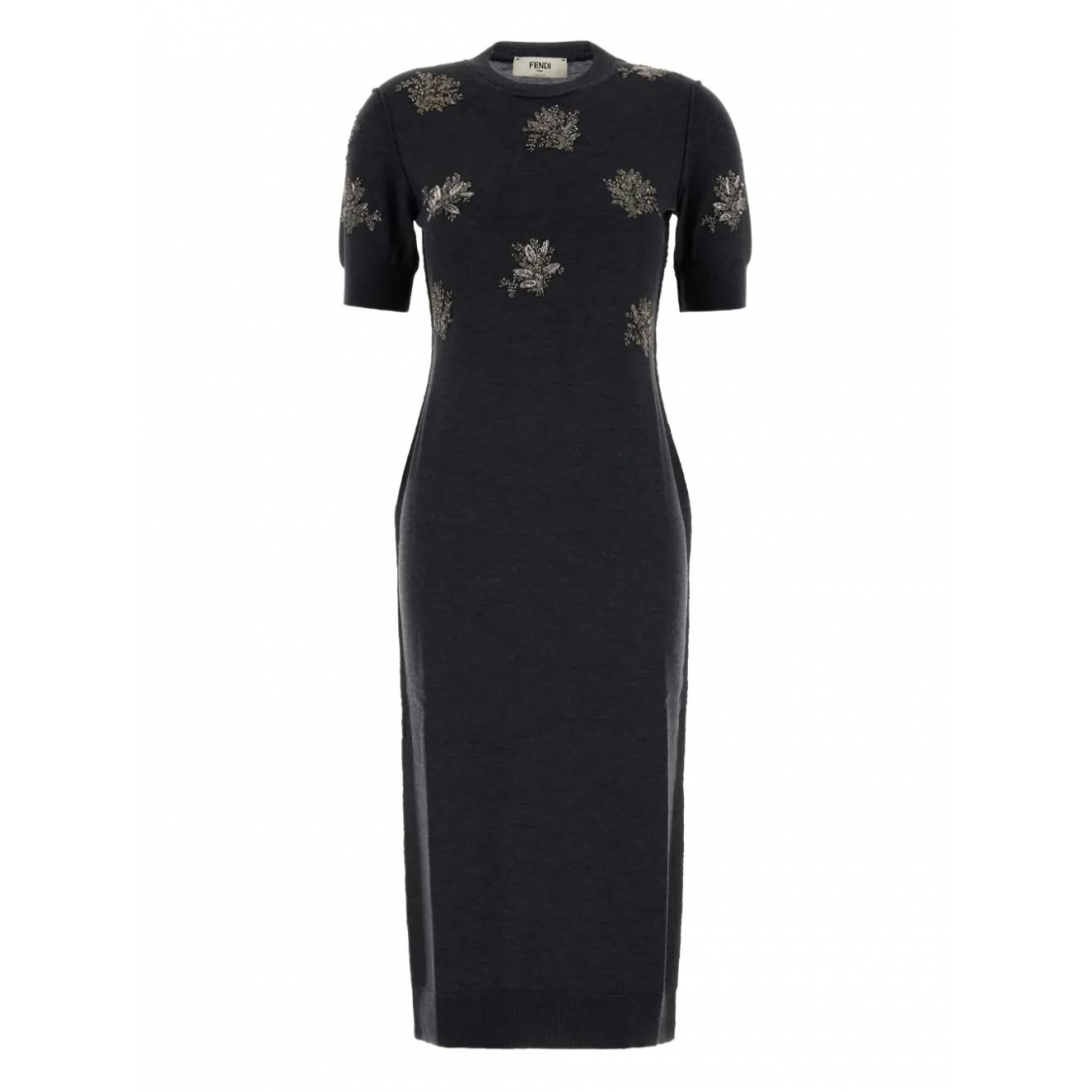 Robe Midi 'Floral-Embroidered' pour Femmes