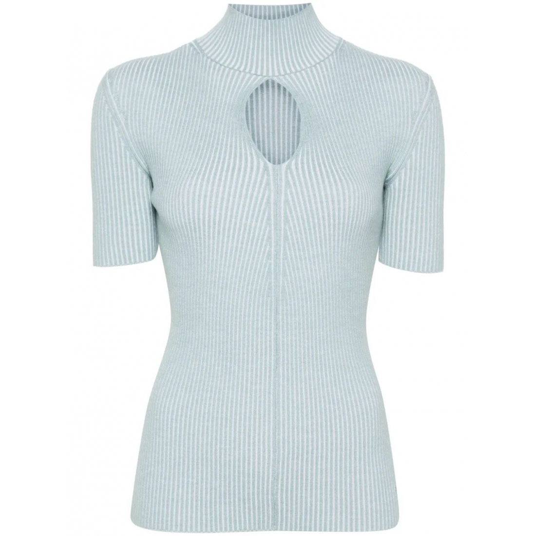 Top à manches courtes 'Cut-Out Detail Knitted' pour Femmes