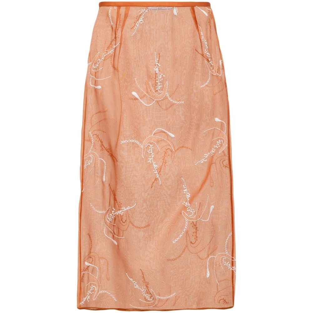 Jupe Midi 'Embroidered' pour Femmes