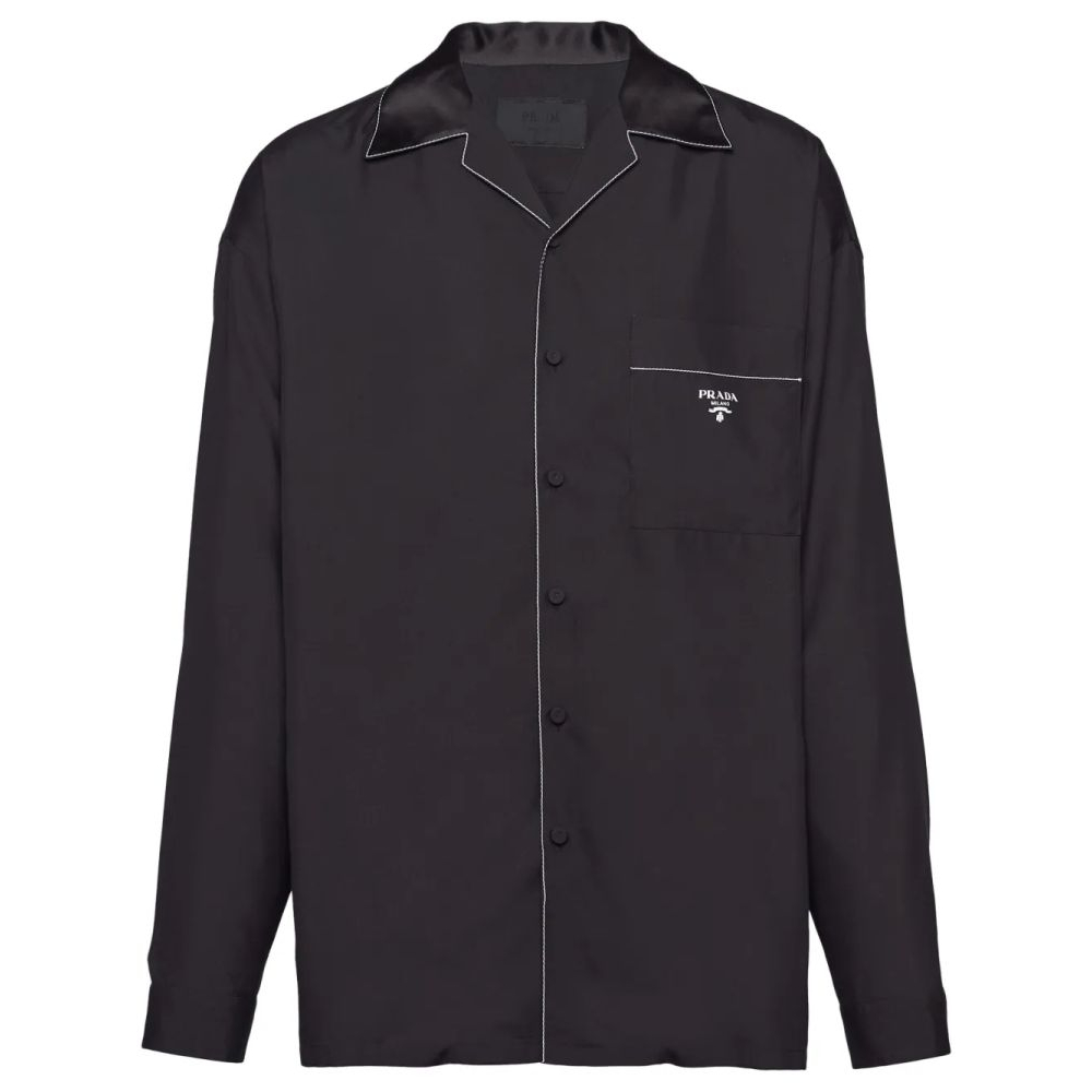 Men's 'Contrast-Trim' Pajama Shirt
