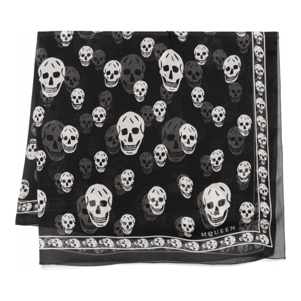 Foulard en soie 'Skull-Print' pour Femmes