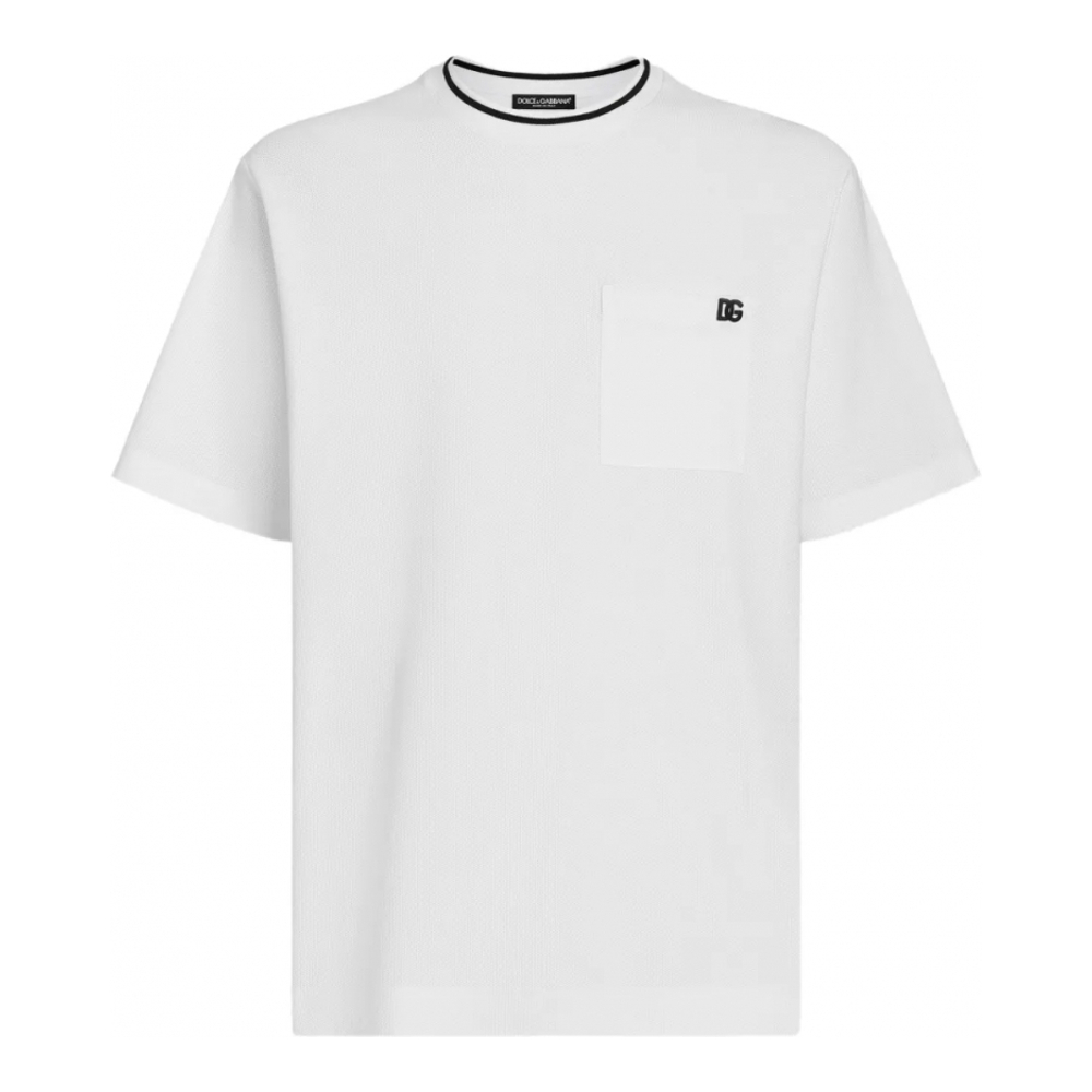 T-shirt 'Logo-Embroidered' pour Hommes