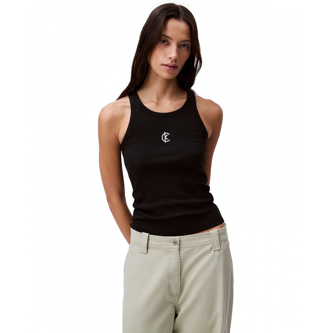 Débardeur 'Ribbed Logo Crewneck' pour Femmes