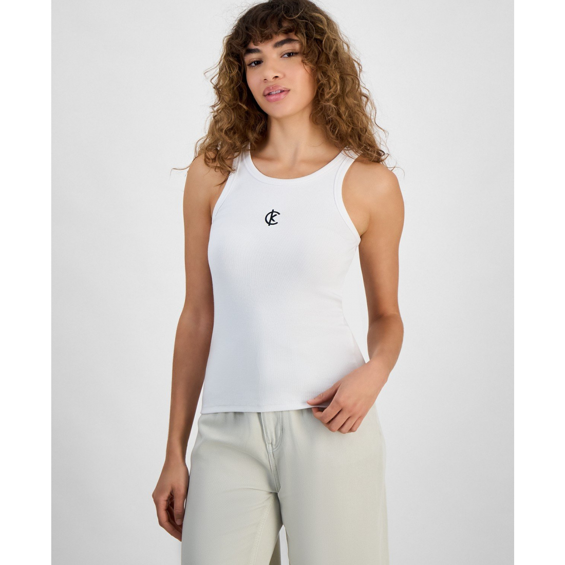 Débardeur 'Ribbed Logo Crewneck' pour Femmes