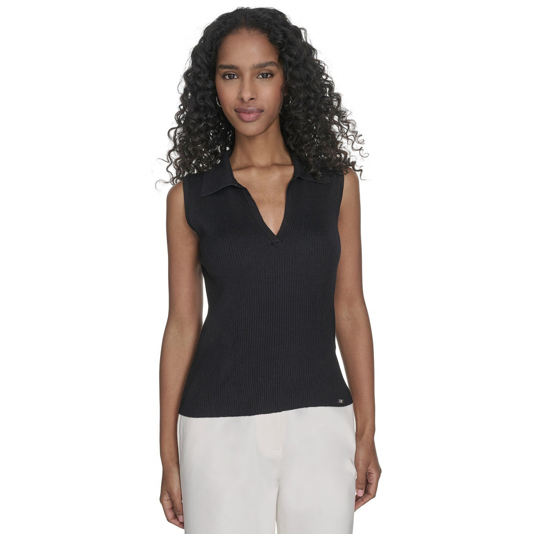 Haut sans manches 'Johnny-Collar' pour Femmes