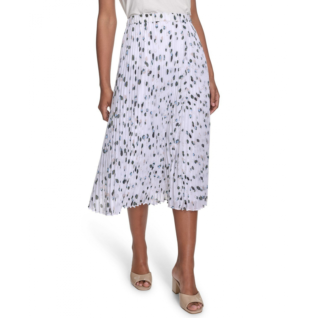 Women's 'Printed Pleated' Midi Skirt