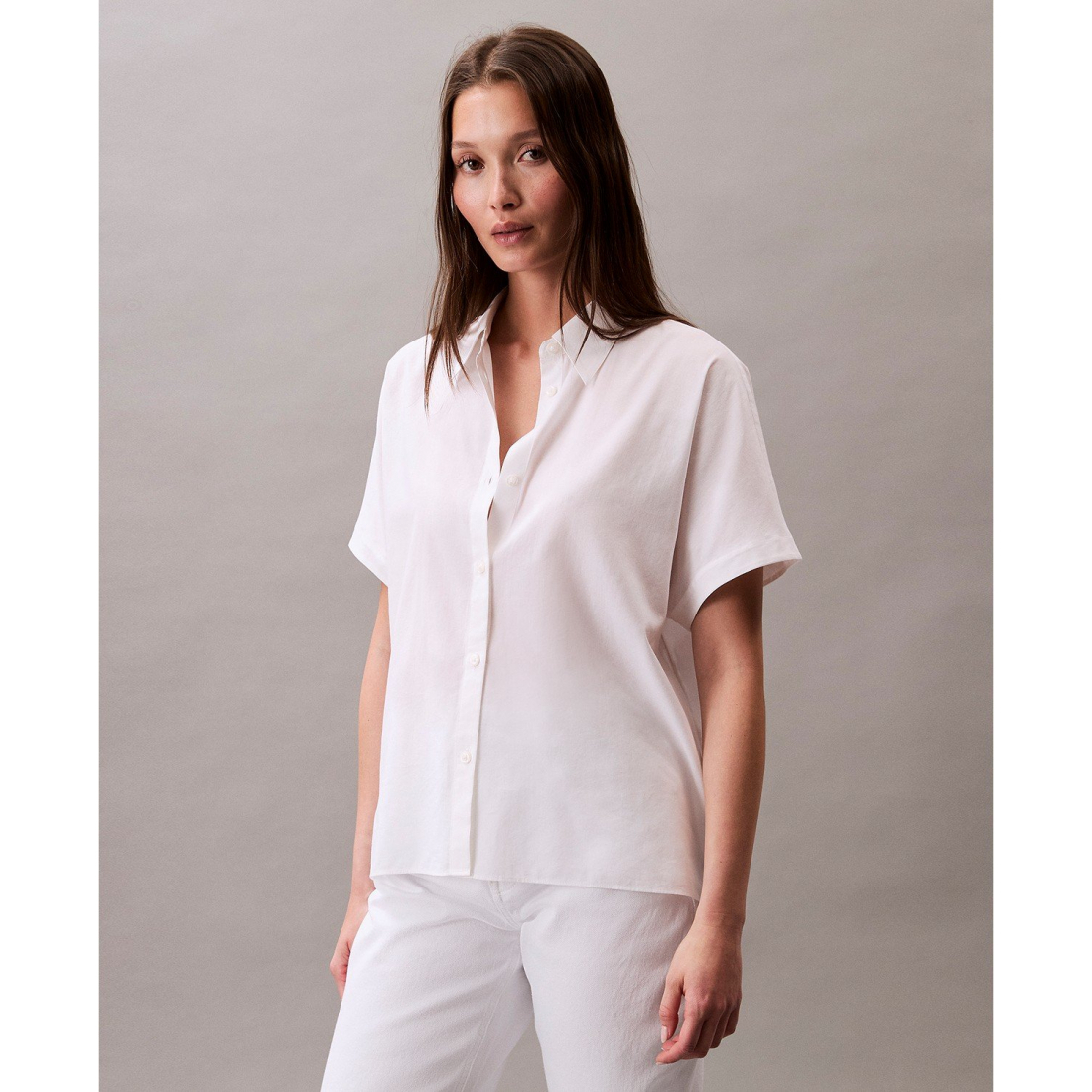 Femmes's 'Button-Down Collared' Chemise à manches courtes