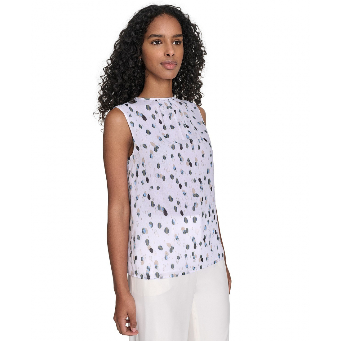 Femmes's 'Printed Sleeveless' Blouse