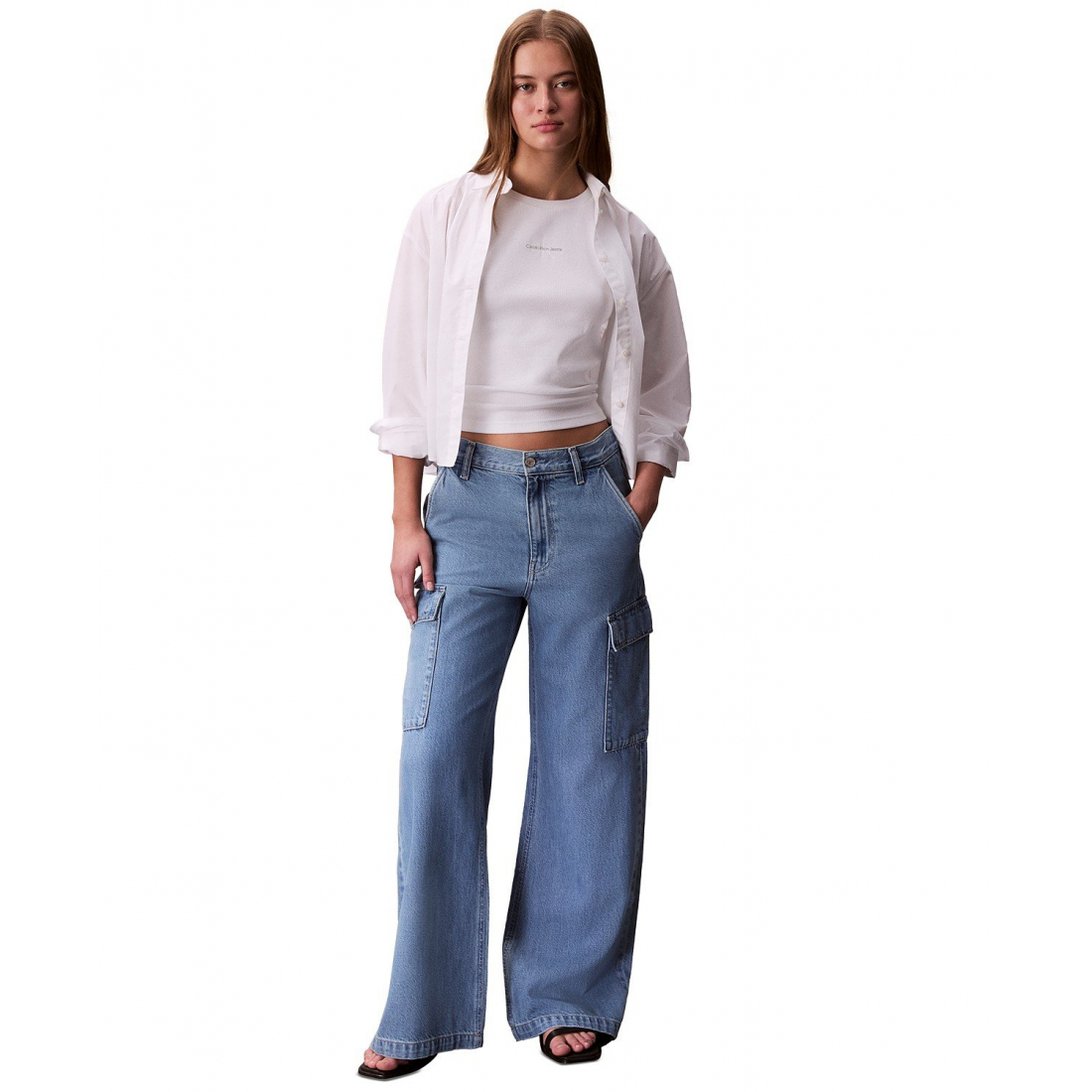 Femmes's 'High-Rise Wide-Leg Cargo' Jeans