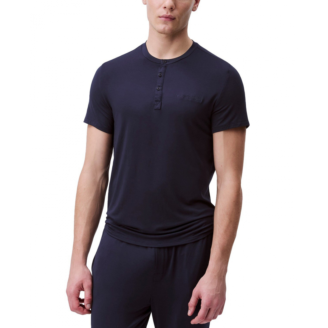 Henley à manches courtes 'UltraSoft Stretch Sleep' pour Hommes