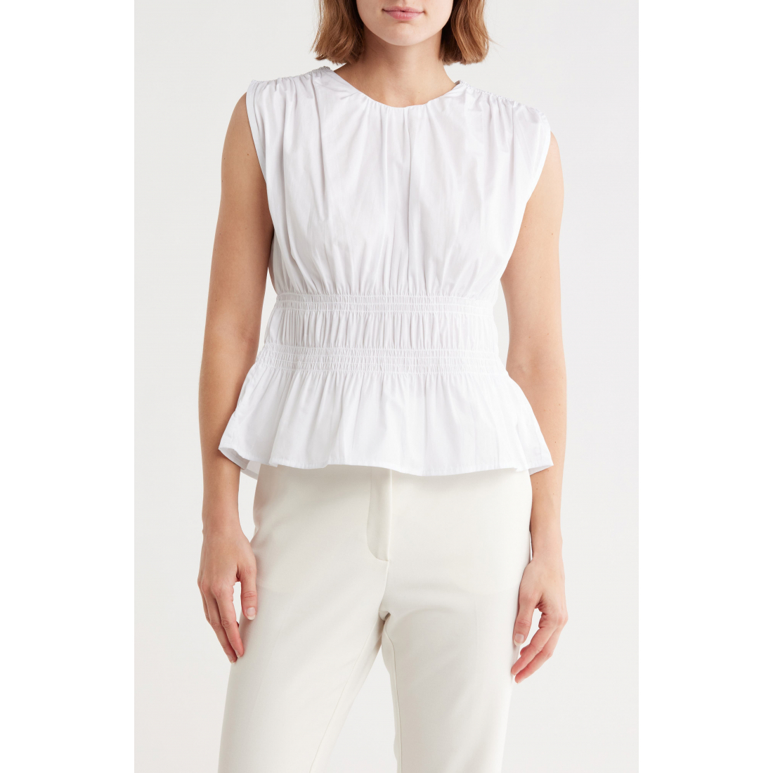 Femmes's 'Smocked Poplin' Top
