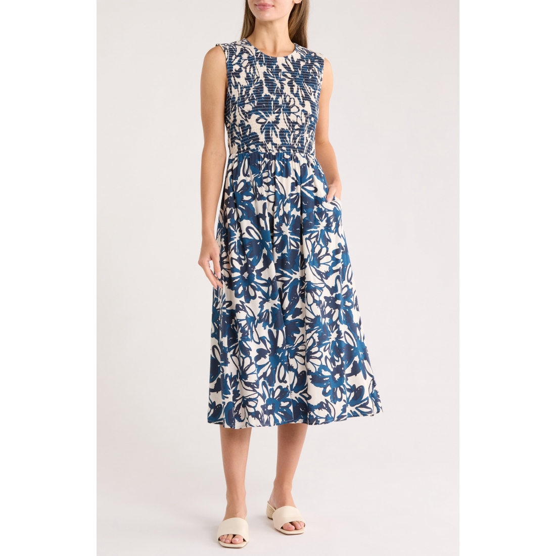 Femmes's 'Smock' Robe Midi