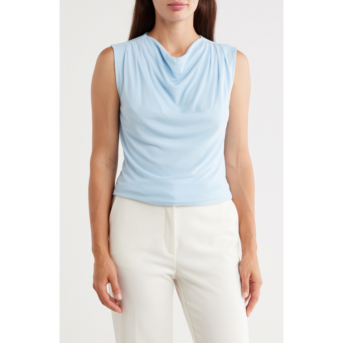 Femmes's 'Cowl Drape Neck Mesh Knit' Top