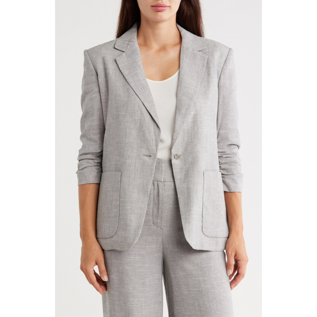 Blazer 'Scrunched Sleeve' pour Femmes