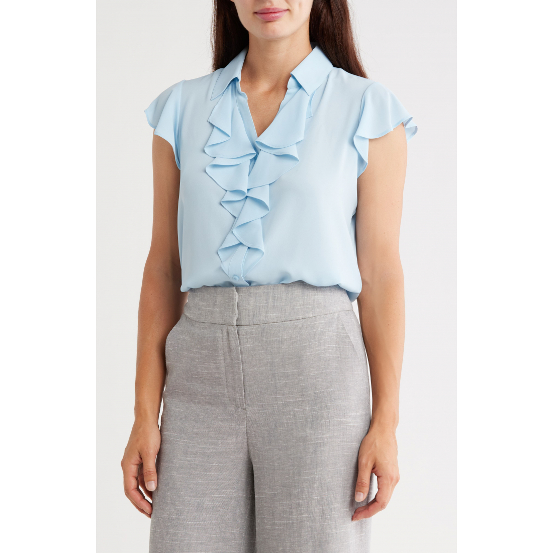 Femmes's 'Ruffle Cap Sleeve' Top