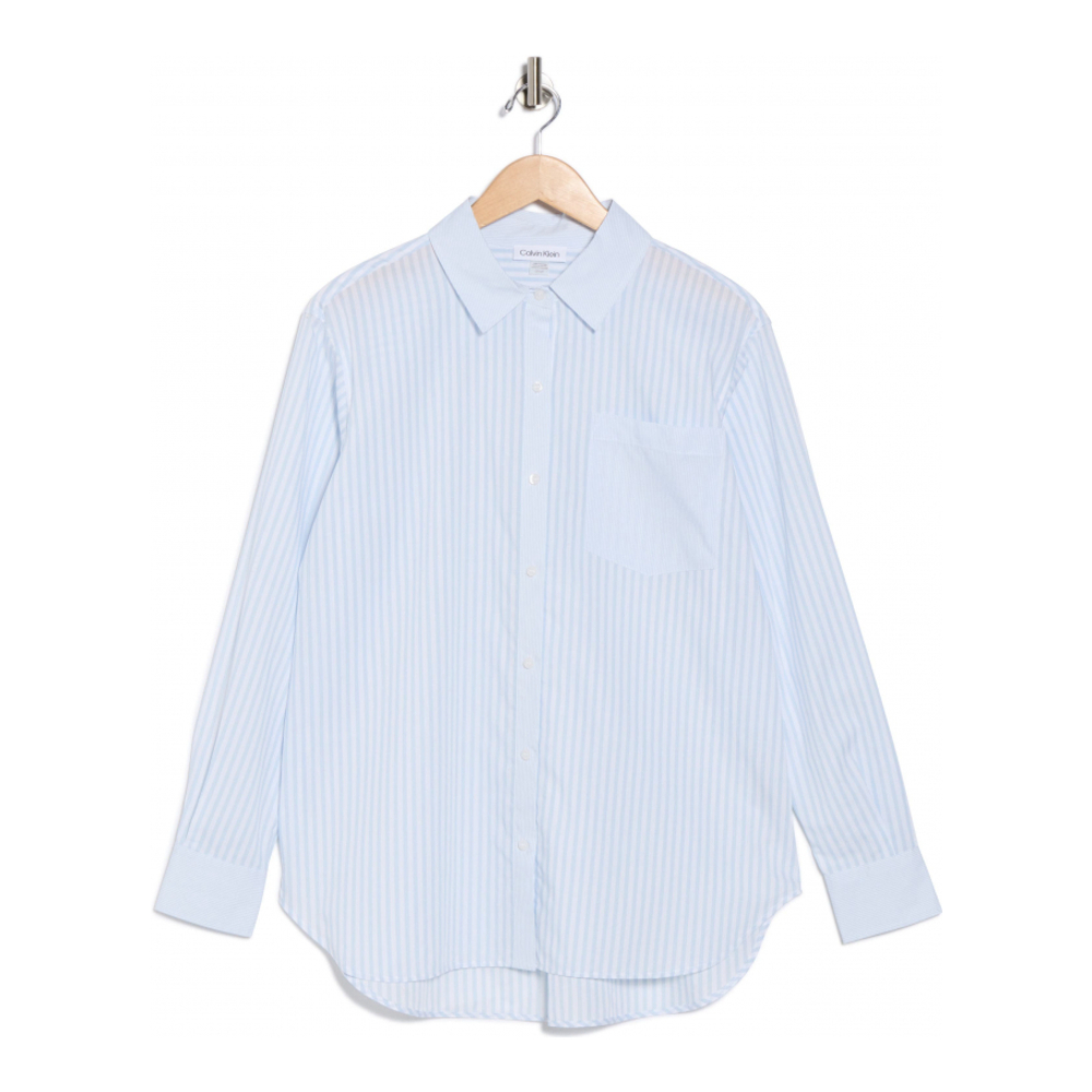 Chemise 'Stripe Button-Up' pour Femmes