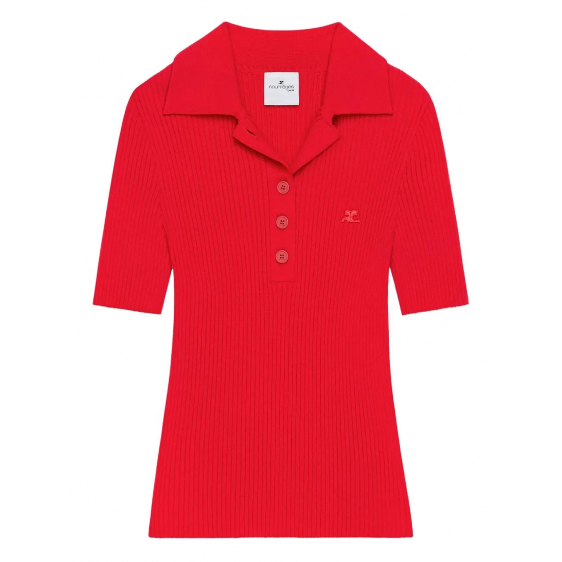 Polo 'Ribbed Polo' pour Femmes