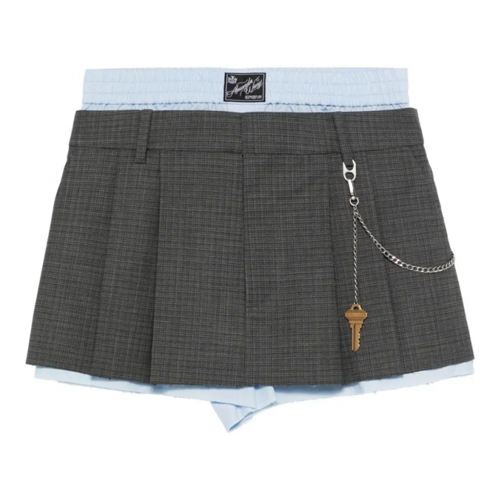Short 'Pleated Key-Chain' pour Femmes