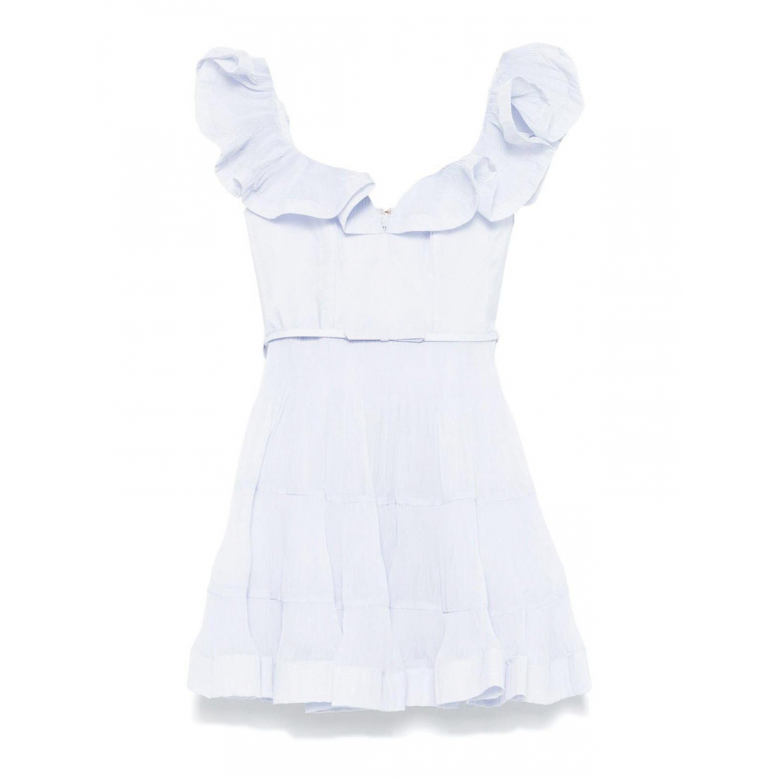 Robe mini 'Pleated Frill' pour Femmes