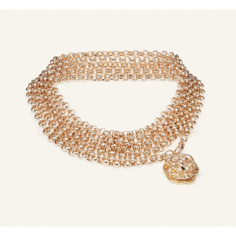 Women's 'Long Chain With Rose Pendant' Necklace