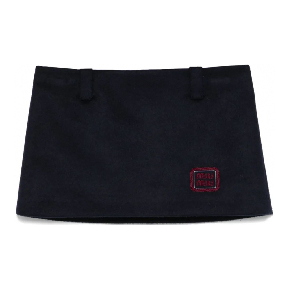 Mini Jupe 'Logo-Embroidered' pour Femmes