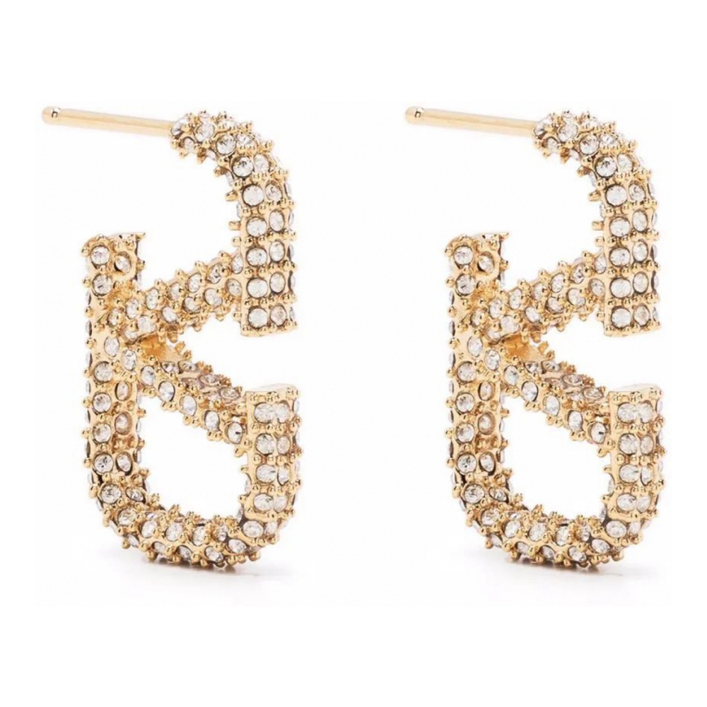 'VLogo Signature Crystal-Embellished' Ohrringe für Damen
