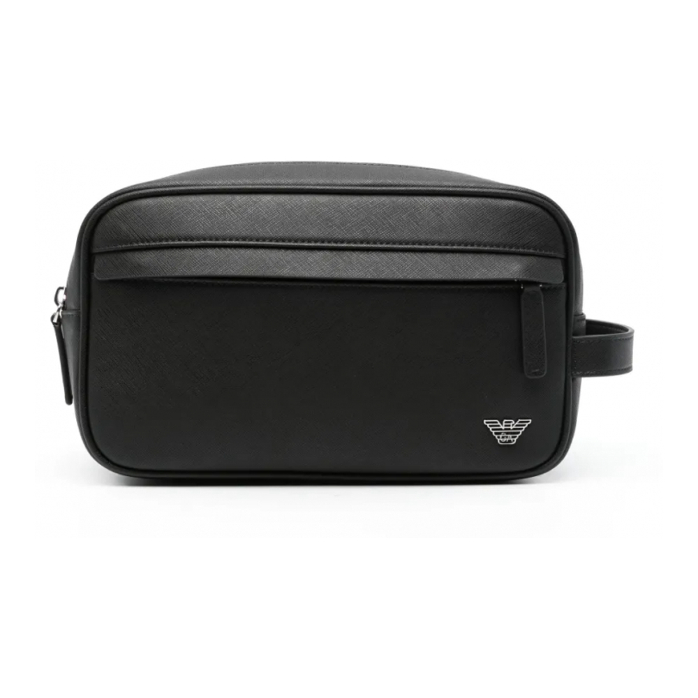 Men's 'Logo-Plaque' Toiletry Bag