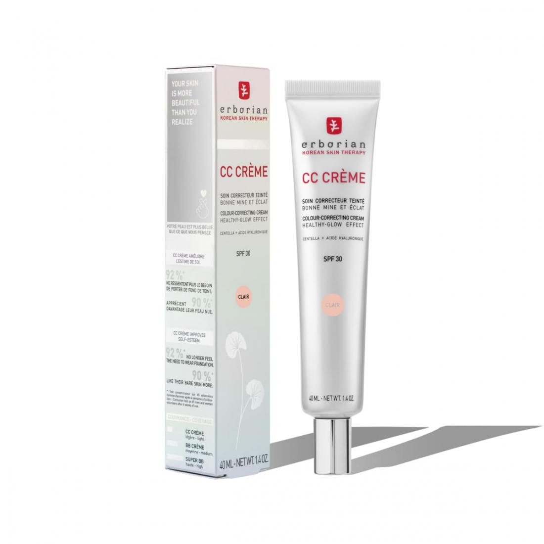 Crème CC 'Soin Correcteur Bonne Mine Et Éclat SPF30' - Clair 40 ml