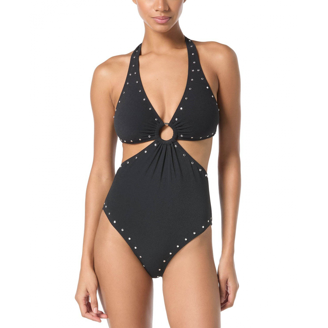Maillot de bain 'Crepe Ring Halter Cut-Out' pour Femmes