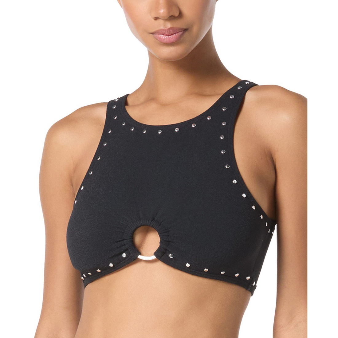 Haut de bikini 'Crepe Front-Ring Studded' pour Femmes
