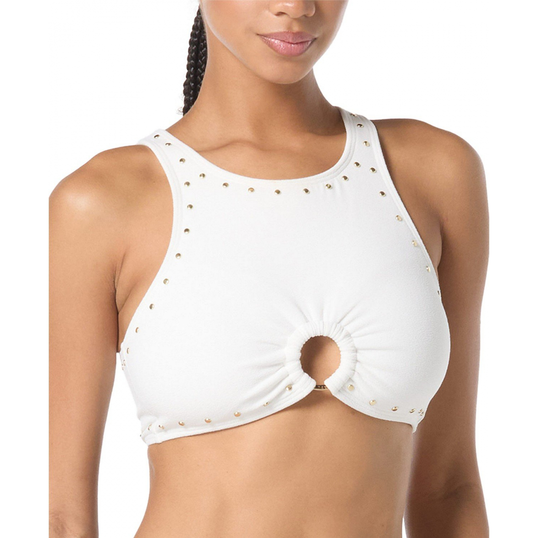Haut de bikini 'Crepe Front-Ring Studded' pour Femmes