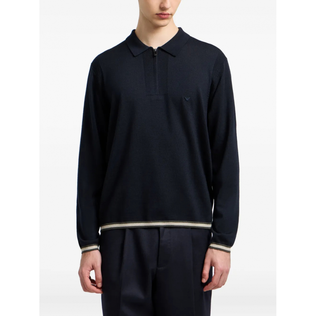 Polo 'Half-Zip Wool' pour Hommes