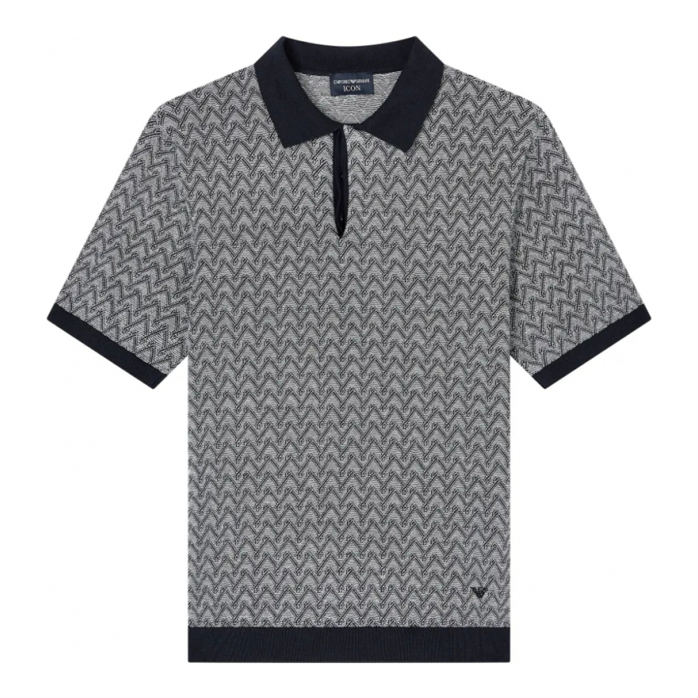 Polo 'Chevron-Pattern' pour Hommes