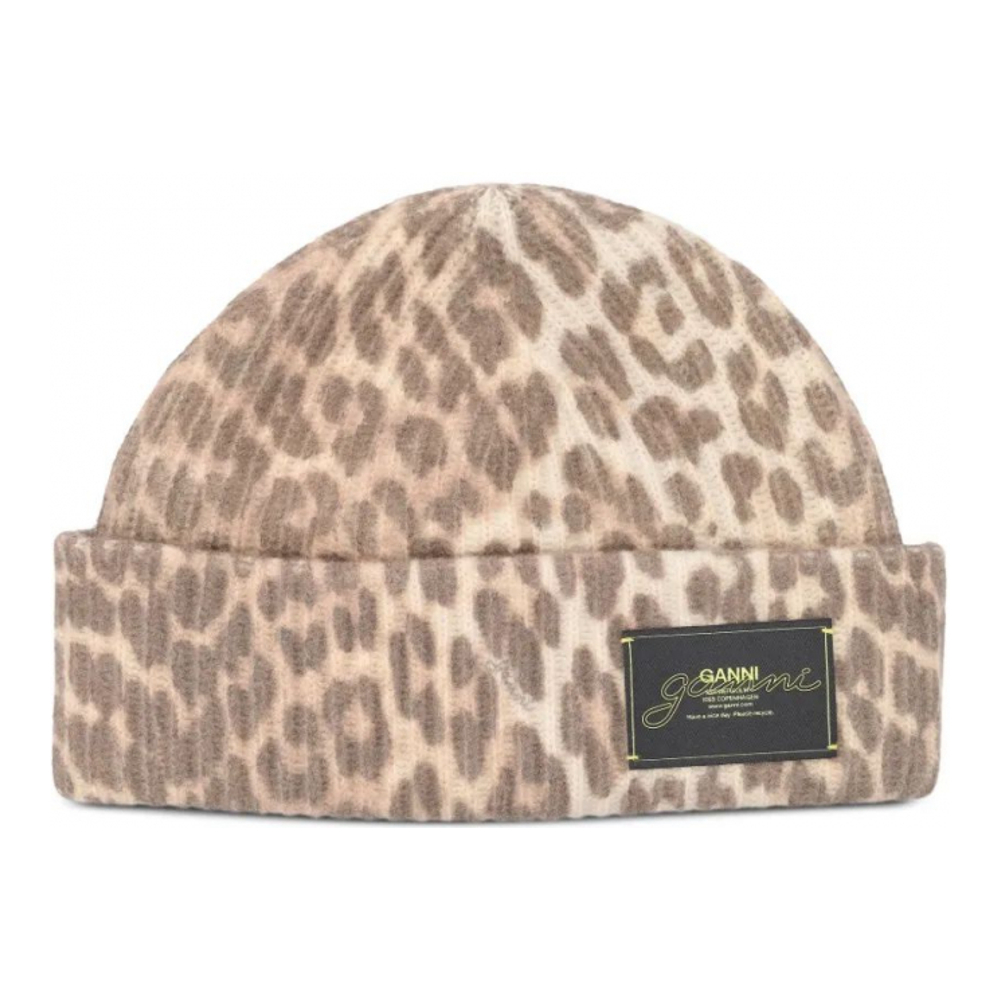 Bonnet 'leopard-print' pour Femmes