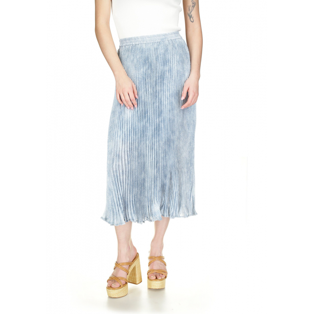 Women's 'Petal Pleat' Midi Skirt
