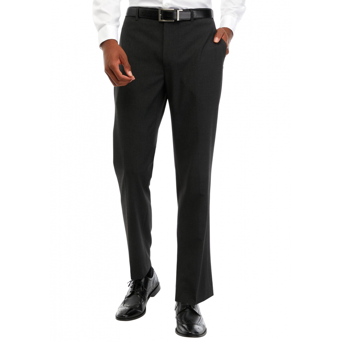 Pantalon 'Textured Flat Front' pour Hommes