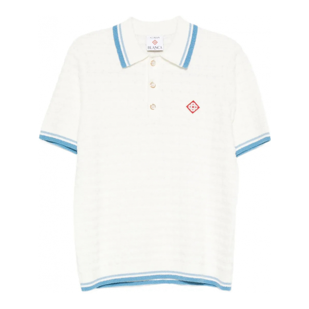 Polo 'Stripe-Trim' pour Hommes