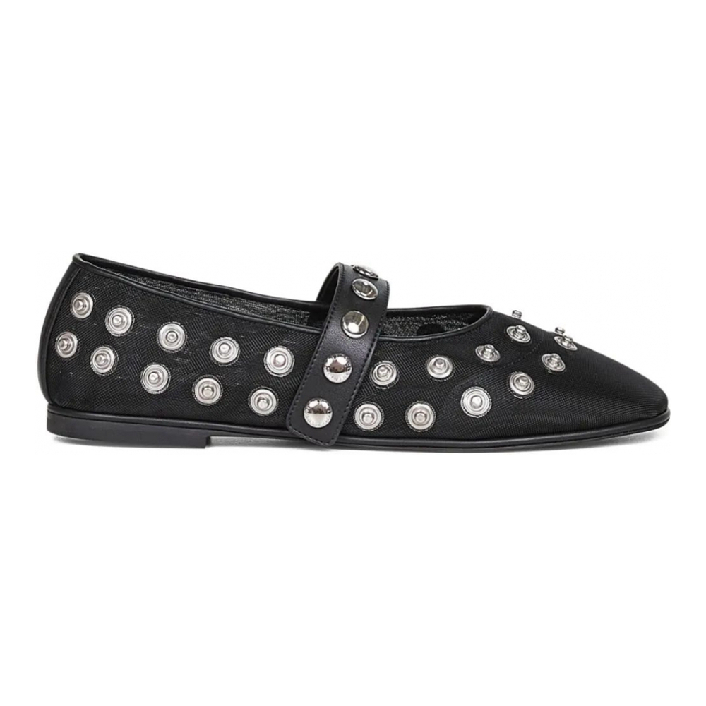 Ballerines 'Popper-Embellished Round-Toe' pour Femmes
