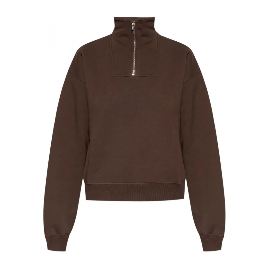 Sweatshirt 'Logo-Patch Half-Zip' pour Femmes