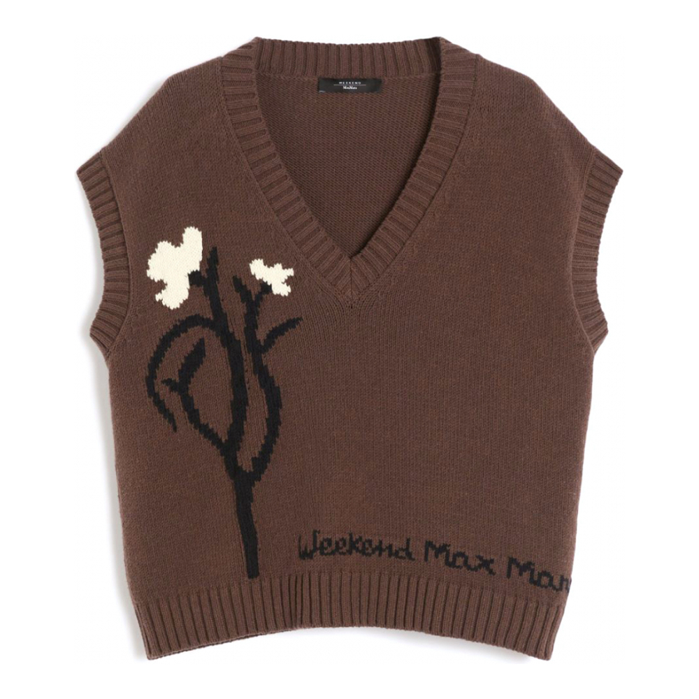 Pull sans manches 'Floral-Embroidered' pour Femmes