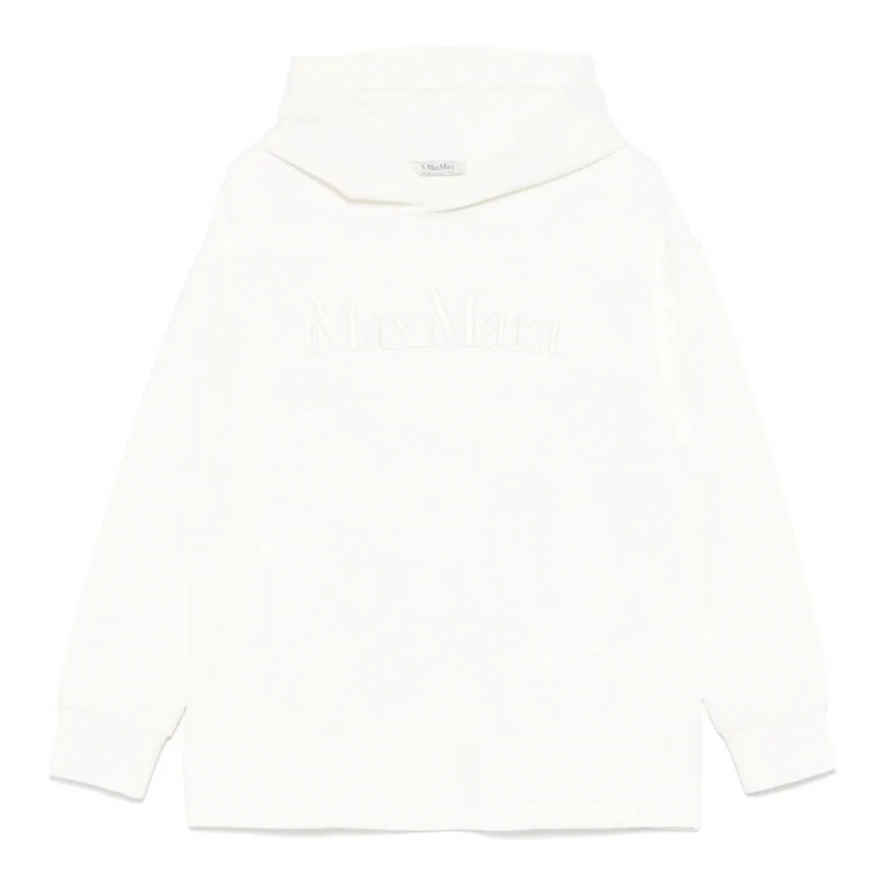 Sweatshirt à capuche  'Embroidered-Logo' pour Femmes