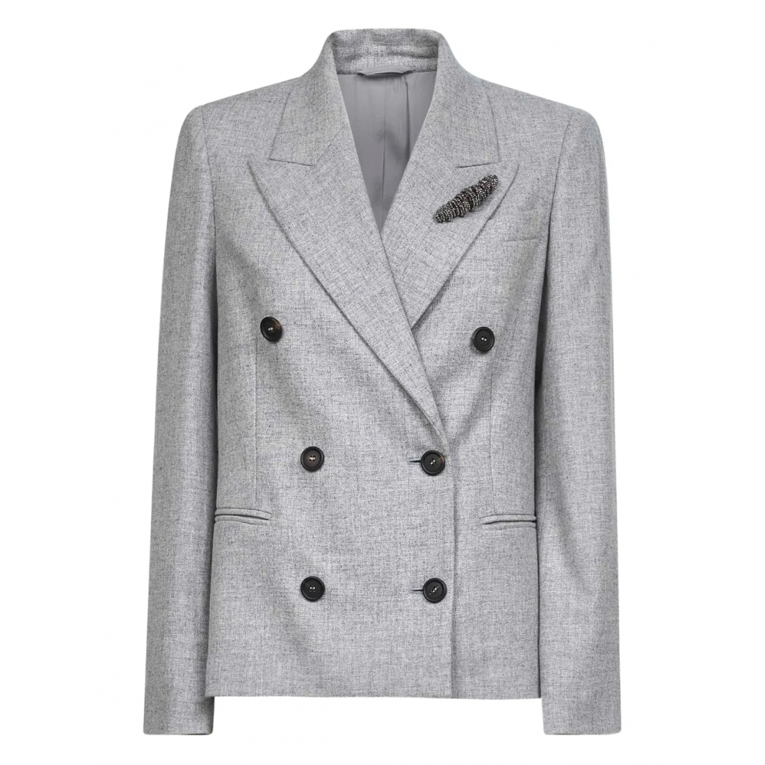 Blazer 'Peak-Lapel Brooch' pour Femmes
