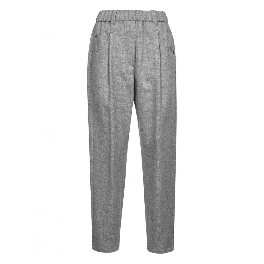Women's 'Elasticated-Waistband Pleated' Trousers