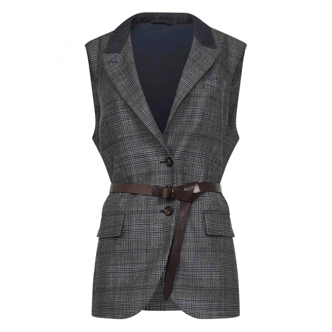 Gilet 'Check-Pattern' pour Femmes