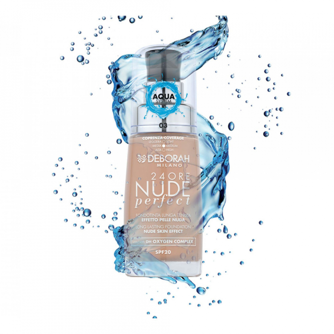 '24Ore Nude Perfect' Foundation - 3 Sand 30 ml