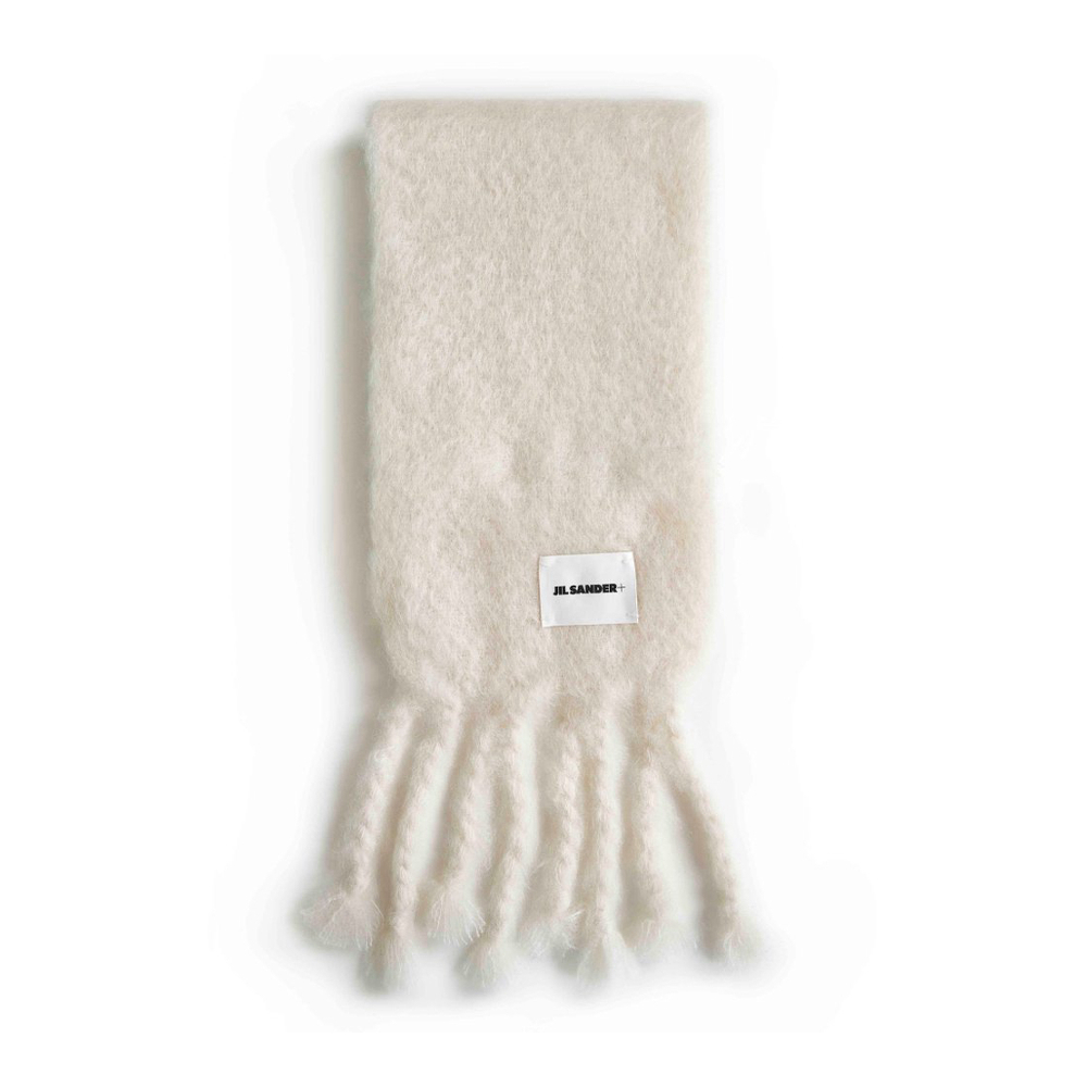 Écharpe en laine 'Logo Patch Fringed' pour Hommes