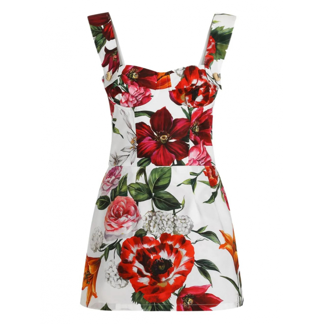 'Floral-Print' Mini Kleid für Damen